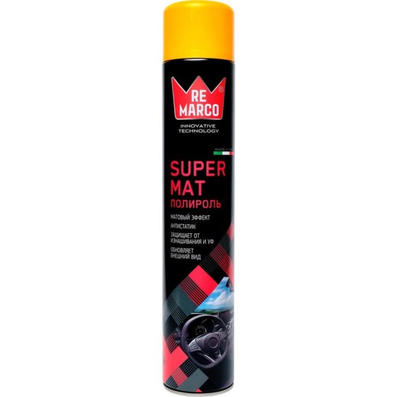 Полироль для пластика авто Re Marco SUPER MAT 750 мл, TUTTI FRUTTI, аэрозоль RM-821