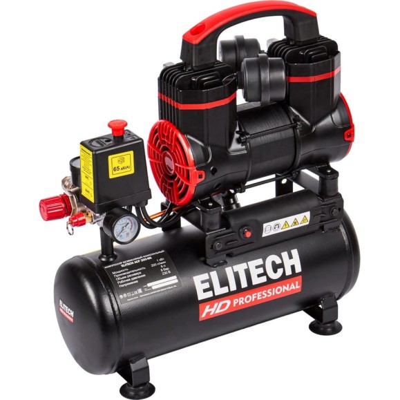 Компрессор безмасляный малошумный Elitech ACF 200-8S 204538 Компрессор безмасляный малошумный Elitech ACF 200-8S 204538