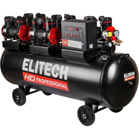 Безмасляный малошумный компрессор Elitech ACF 1500-300S HD 206468