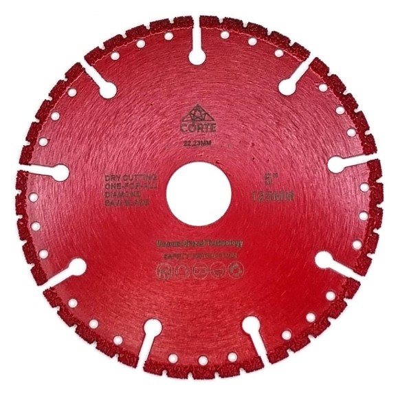Диск алмазный CORTE для УШМ 22,2 мм 125х2х4 мм. UNIVERSAL BLADE UBD125 Диск алмазный CORTE для УШМ 22,2 мм 125х2х4 мм. UNIVERSAL BLADE UBD125