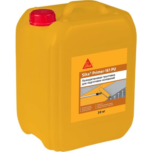 Полиуретановая грунтовка без растворителей SIKA Primer-161 PU канистра 10 кг 820439
