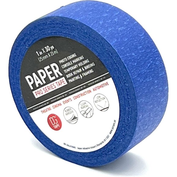 Клейкая лента бумажная крепированная DGTAPE Masking Tape Regular синяя 25мм х 23м MTR2523BL