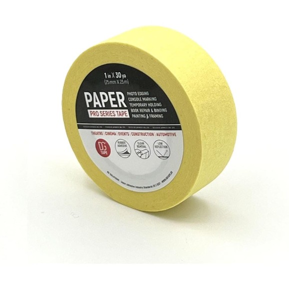 Клейкая лента бумажная крепированная DGTAPE Masking Tape Regular желтая 25мм х 23м MTR2523Y