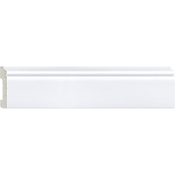 Плинтус напольный DECOMASTER D005-119ДМ (79х13х2400 мм) белый матовый D005-119 ДМ