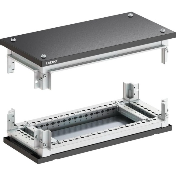Крыша и основание DKC RAL9005 с направляющими для корпусов CQE N, ШхГ 1000x300 мм, комплект R5NKTB103 Крыша и основание DKC RAL9005 с направляющими для корпусов CQE N, ШхГ 1000x300 мм, комплект R5NKTB103
