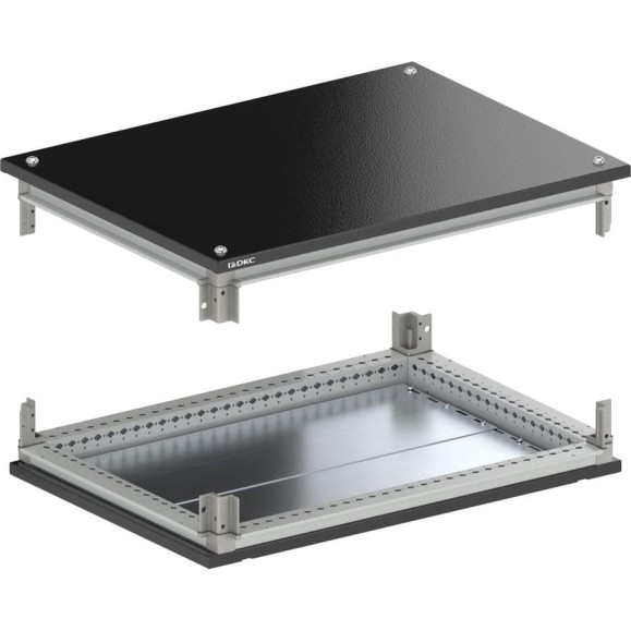 Крыша и основание DKC RAL9005 с направляющими для корпусов CQE N, ШхГ 400x600 мм, комплект R5NKTB46 Крыша и основание DKC RAL9005 с направляющими для корпусов CQE N, ШхГ 400x600 мм, комплект R5NKTB46