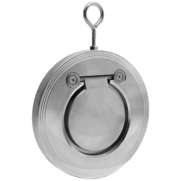 Обратный клапан межфланцевый нержавеющий хлопушка TITAN LOCK DN40, TLCVF40S