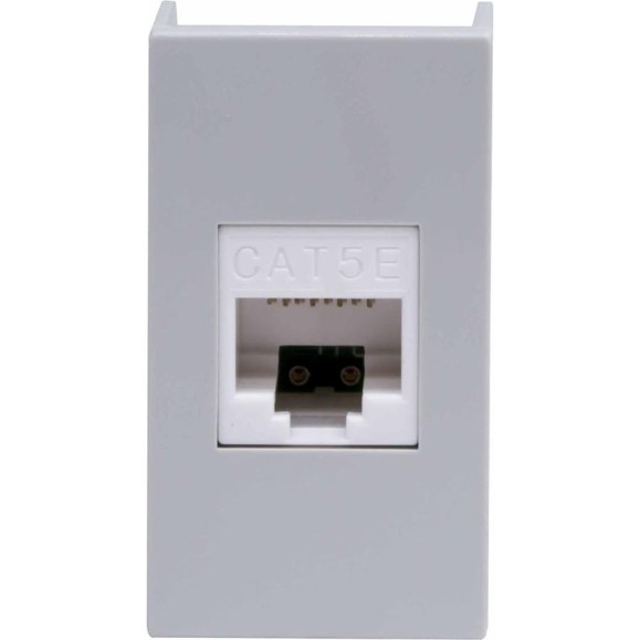 Розетка DKC RJ 45, кат.5E, Viva, 1 модуль, серый, 1 шт. 45138