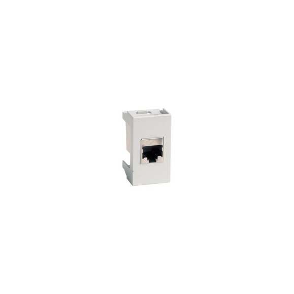 Розетка DKC RJ 45, кат.5E, экранированная, Viva, 1 модуль, серая, 1 шт. 45148