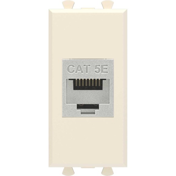 Компьютерная розетка DKC RJ 45, без шторки, модульная, кат.5е, экранированная, Avanti, Ванильная дымка, 1 модуль, 1 шт. 4405761 Компьютерная розетка DKC RJ 45, без шторки, модульная, кат.5е, экранированная, Avanti, Ванильная дымка, 1 модуль, 1 шт. 4405761