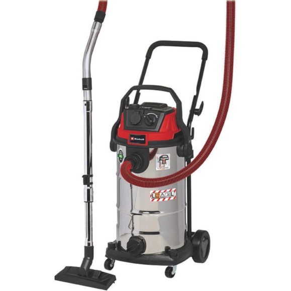 Пылесос строительный Einhell TE-VC 2340 SACL, 1500Вт, 225мбар, 40л, очистка фильтра, розетка 2342470