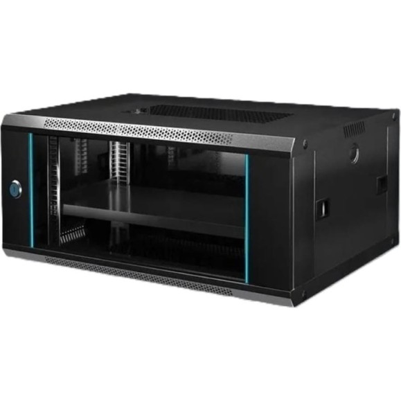 Шкаф телекоммуникационный "КОМПАНИЯ ФОРТОН" 6U, 600*450*350, 0.6mm, Black 6U600450350B