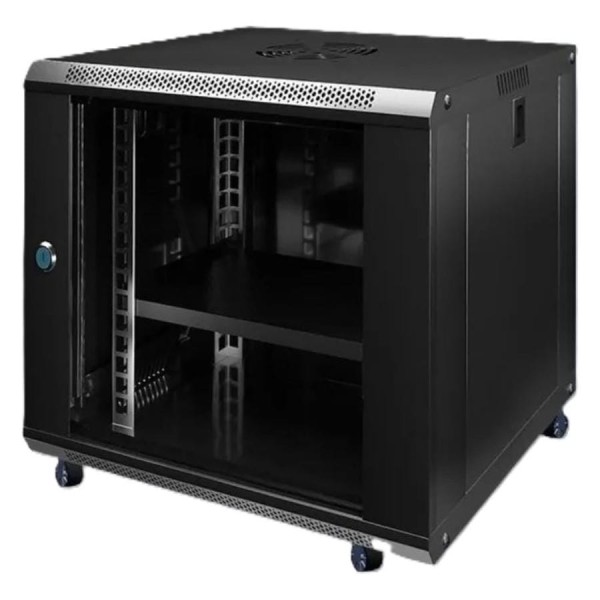 Шкаф телекоммуникационный "КОМПАНИЯ ФОРТОН" 12U, 530*400*600, 0.6mm, Black 12U530400600B
