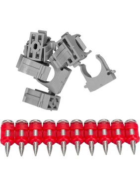 Комплект F8s F-8s F8-CPE20 крепеж-клипса + гвоздь F-CN 3,0x19, 1000 шт. 2-2-4-8414 Комплект F8s F-8s F8-CPE20 крепеж-клипса + гвоздь F-CN 3,0x19, 1000 шт. 2-2-4-8414