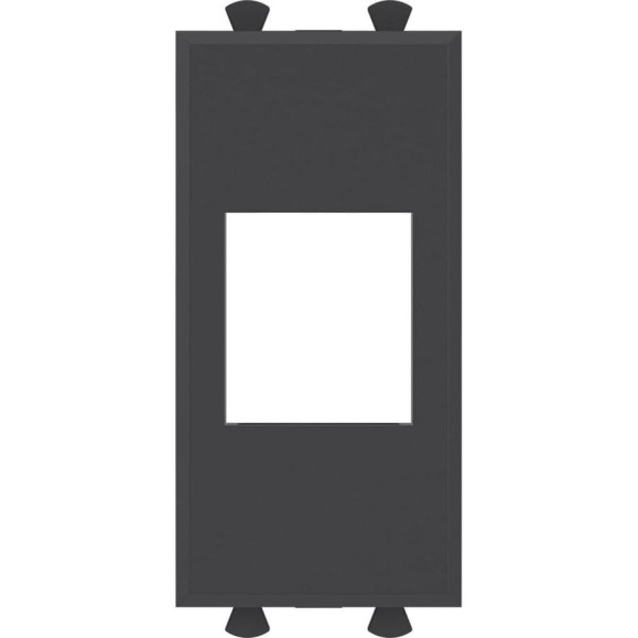 Адаптер DKC без шторки, для Keystone, Avanti, Черный матовый, 1 модуль, 1 шт. 4412211