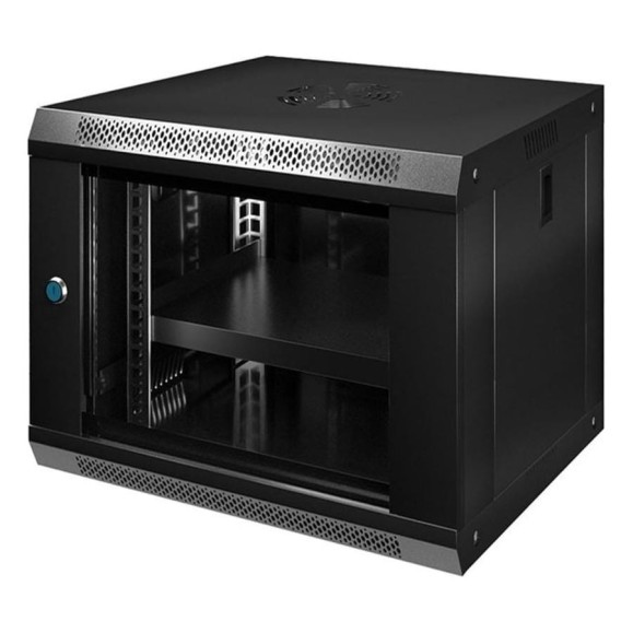 Шкаф телекоммуникационный КОМПАНИЯ ФОРТОН 9U 530x400x450 0.6мм Black 9U530400450B