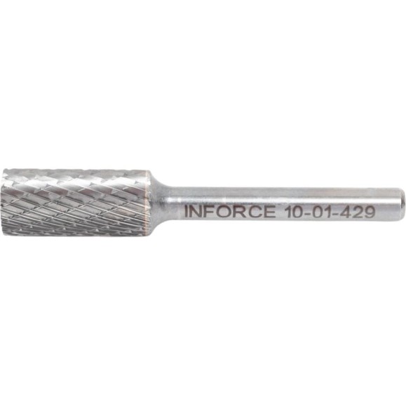 Бор-фреза форма А /цилиндр с гладким торцом/ DC 12х25/70 хв. 6 мм Inforce 10-01-429