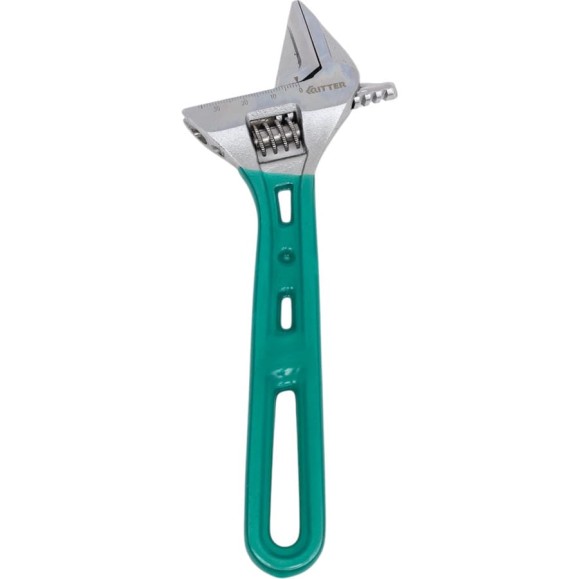 Разводной ключ RITTER Super Slim 200 мм /8", тонкие губки, сталь CR-V, хромированные HT571200