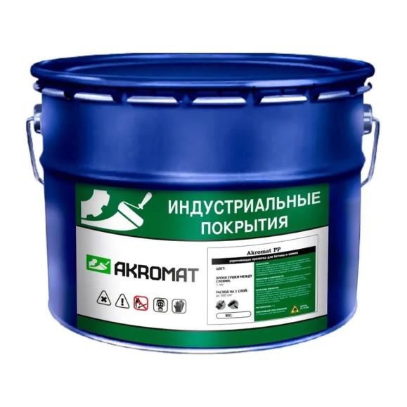 Грунт-пропитка для бетона и камня Акромат AKROMAT PP (ПП) 9 кг УТ000013435 Грунт-пропитка для бетона и камня Акромат AKROMAT PP (ПП) 9 кг УТ000013435