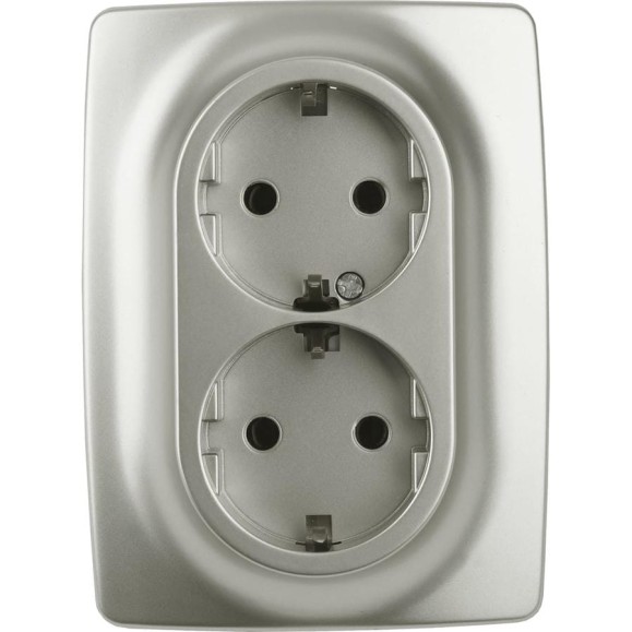 Розетка ЭРА ЭРА12 210815 2x2PE Schuko со шторками, 16A 250В, IP20, перламутр Б0036451 Розетка ЭРА ЭРА12 210815 2x2PE Schuko со шторками, 16A 250В, IP20, перламутр Б0036451