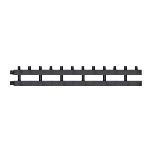 Коллектор для котла 1 1/2" × 1" наружная резьба 125 мм дублер 6 контуров Millennium MKD25140.6M