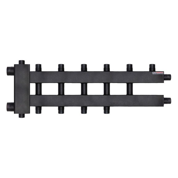 Коллектор для котла 1 1/2" × 1" наружная резьба 125 мм дублер 3+2+1 контура с гидроразделителем Millennium MKDG2585.321M Коллектор для котла 1 1/2" × 1" наружная резьба 125 мм дублер 3+2+1 контура с гидроразделителем Millennium MKDG2585.321M