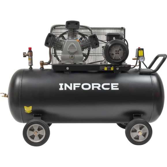 Ременной компрессор (200 л; 10 бар; 580 л/мин) Inforce BCX-200L-3P