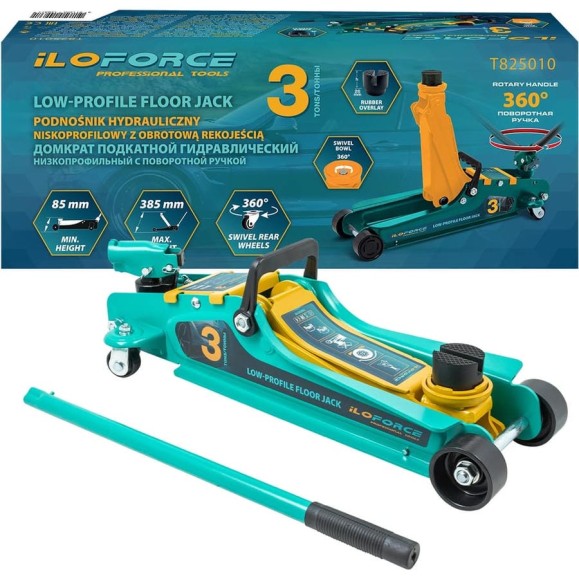 Домкрат подкатной гидравлический iLOFORCE 3т IF-T825010(61020)