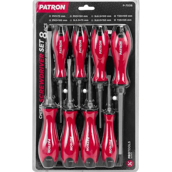 Набор отверток Patron 7 предметов P-7008(64832)