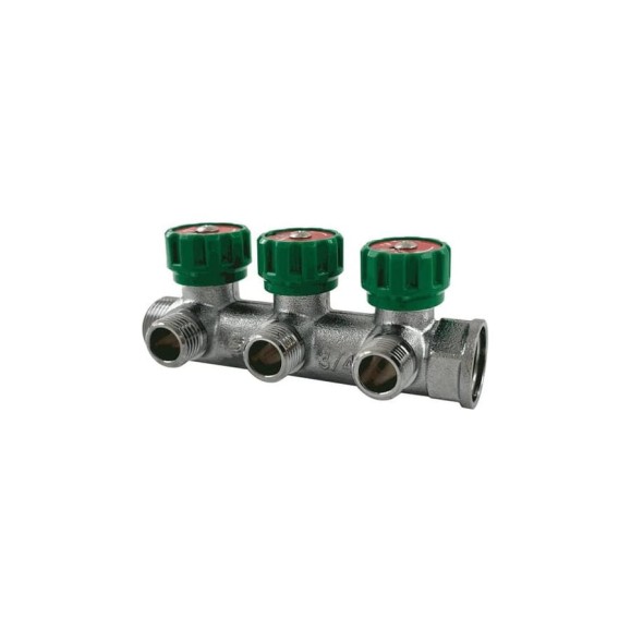 Регулируемый коллектор под евроконус Millennium 3 выхода 1"х3/4" 45214