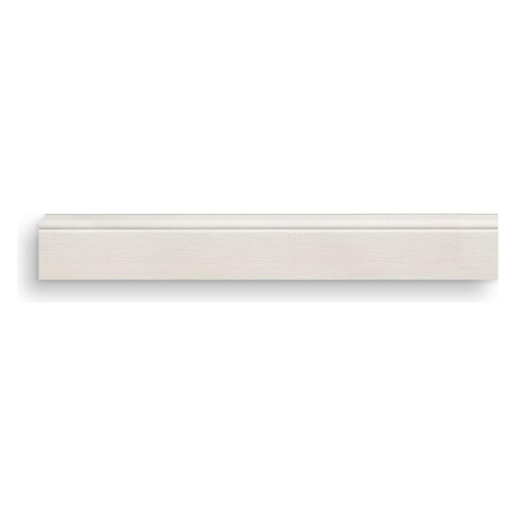 Напольный плинтус Decomaster D005-116ДМ (79х13х2400 мм) белый матовый D005-116 ДМ