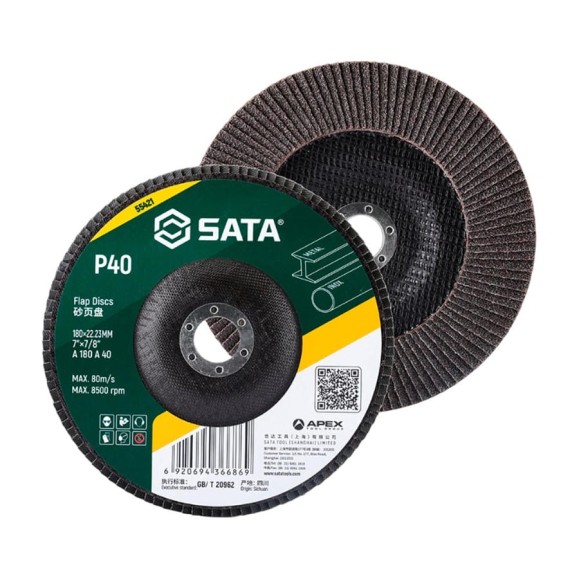 Диск лепестковый SATA 180х22.23 мм, Р40 55421 Диск лепестковый SATA 180х22.23 мм, Р40 55421