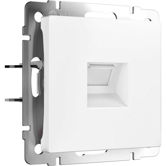 Розетка Ethernet RJ-45 WERKEL W5120001 cat. 6A, экранированная, белый матовый a069684