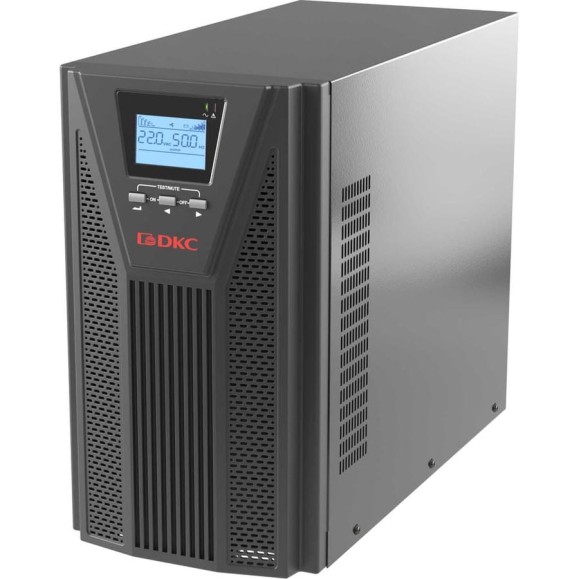 Источник бесперебойного питания DKC серии Small Tower, онлайн, 3000 ВА/2700 Вт, 1/1, 4xSchuko, EPO, USB, RS 232, RJ45, з/у 1А, 8x7Ач 1 ШТ SMALLT3A10S