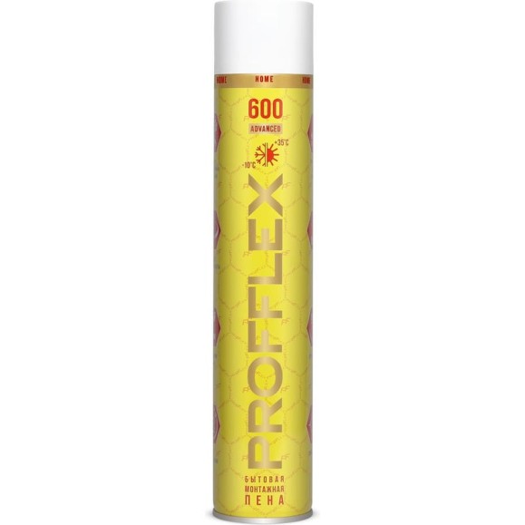 Монтажная пена PROFFLEX 600 ADVANCED бытовая 70220 Монтажная пена PROFFLEX 600 ADVANCED бытовая 70220