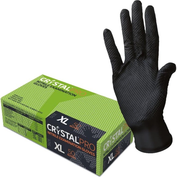 Перчатки нитриловые неопудренные CRYSTAL PRO 50 шт, размер XL CT0000005418