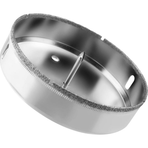 Коронка с центрирующим сверлом по стеклу и керамике (115х55 мм) Vertextools 336-115-55 Коронка с центрирующим сверлом по стеклу и керамике (115х55 мм) Vertextools 336-115-55