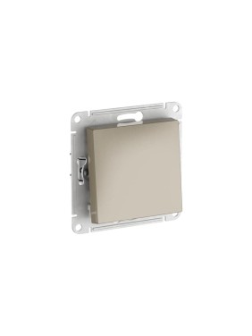 1-клавишный переключатель Systeme Electric ATLASDESIGN, сх.6, 10АХ, мех., быстрозажим. клем., ШАМПАНЬ ATN000561S