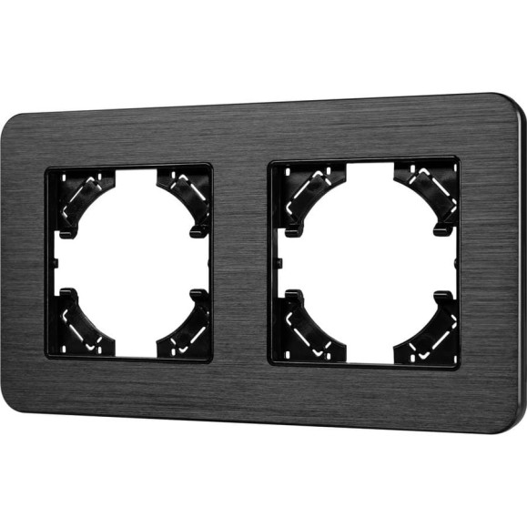 Рамка Arlight FRM-AKIRY-AL-2-BK алюминиевая, 1шт 0 049725