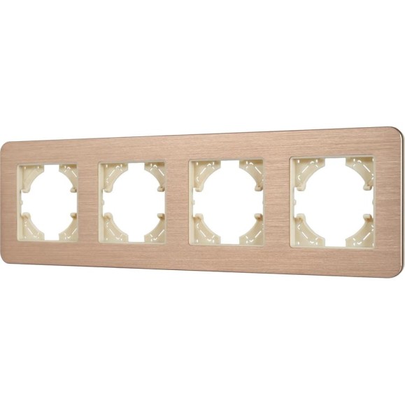 Рамка Arlight FRM-AKIRY-AL-4-GD алюминиевая, 1шт 0 049733