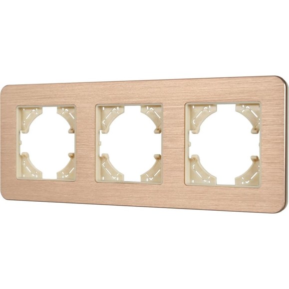 Рамка Arlight FRM-AKIRY-AL-3-GD алюминиевая, 1шт 0 049730