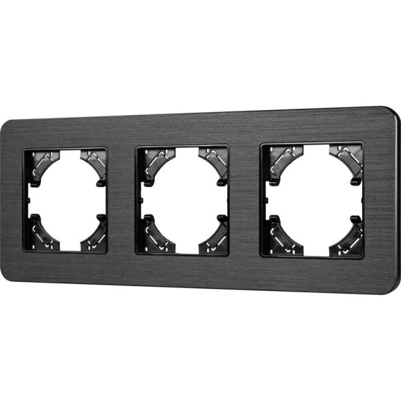 Рамка Arlight FRM-AKIRY-AL-3-BK алюминиевая, 1шт 0 049729