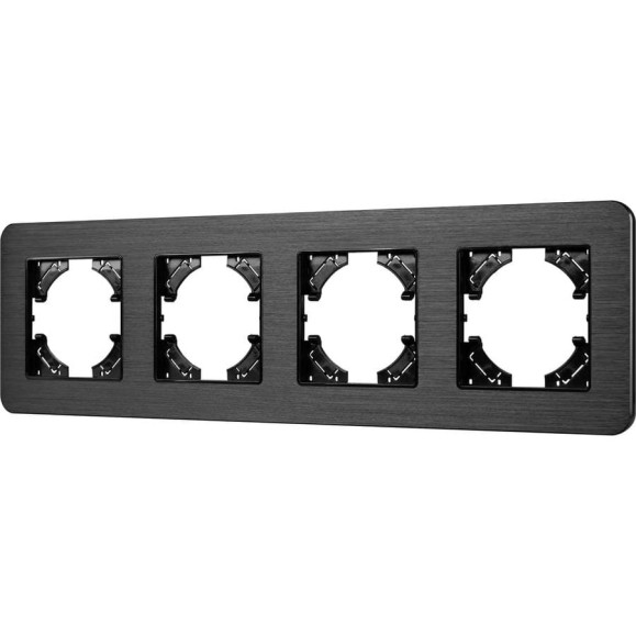 Рамка Arlight FRM-AKIRY-AL-4-BK алюминиевая, 1шт 0 049732