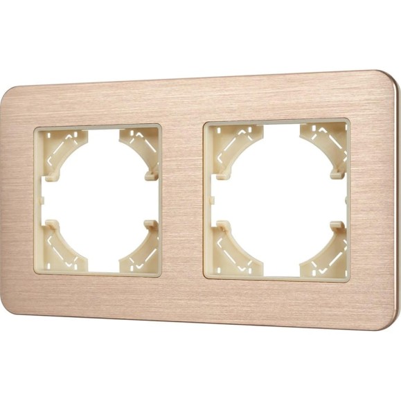 Рамка Arlight FRM-AKIRY-AL-2-GD алюминиевая, 1шт 0 049726