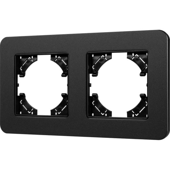 Рамка Arlight FRM-AKIRY-SFAL-2-BK алюминиевая, 1шт 0 049738