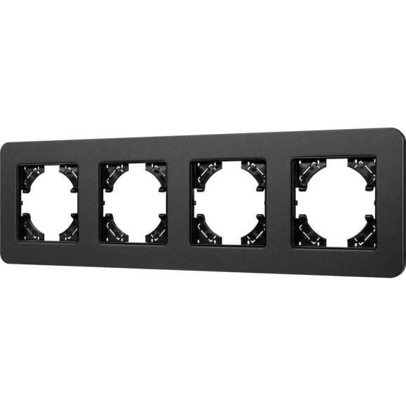 Рамка Arlight FRM-AKIRY-SFAL-4-BK алюминиевая, 1шт 0 049744