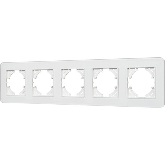 Рамка стеклянная Arlight FRM-OMALI-GS-5-WH 1шт 0 049704 Рамка стеклянная Arlight FRM-OMALI-GS-5-WH 1шт 0 049704