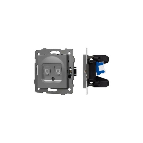 Механизм компьютерной розетки Arlight двойной SCT-MPC2-PL-GR-V 1шт 0 049851 Механизм компьютерной розетки Arlight двойной SCT-MPC2-PL-GR-V 1шт 0 049851