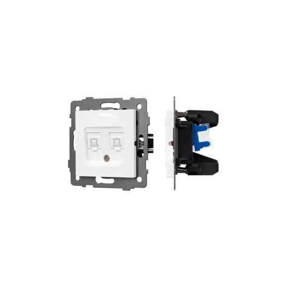 Механизм компьютерной розетки Arlight двойной SCT-MPC2-PL-WH-V 1шт 0 049854 Механизм компьютерной розетки Arlight двойной SCT-MPC2-PL-WH-V 1шт 0 049854