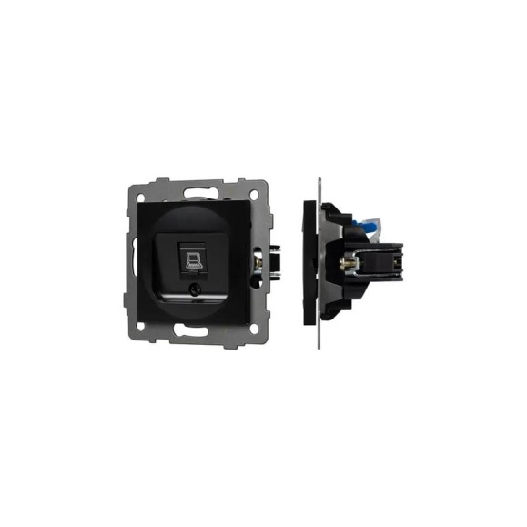 Механизм компьютерной розетки Arlight SCT-MPC1-PL-BK-V 1шт 0 049847 Механизм компьютерной розетки Arlight SCT-MPC1-PL-BK-V 1шт 0 049847
